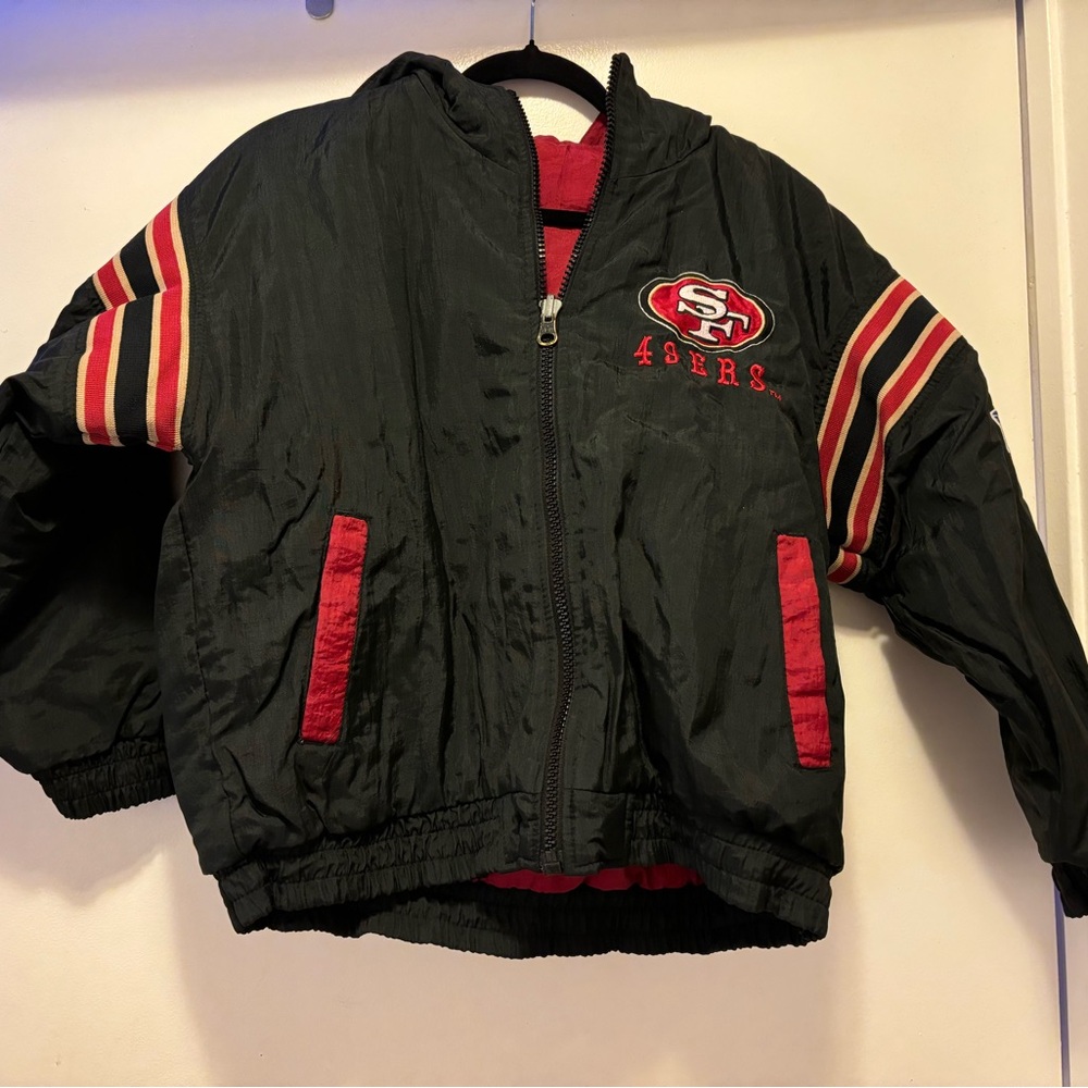 Vintage San Francisco 49ers reversible big kids jacket